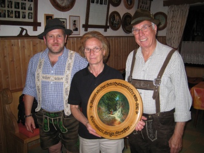Foto Hans Steinbrechern, Helga Staßer und Hans Huber