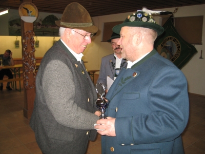 Foto Sieger Jahrespunktprämie aufgelegt: Huber Hans