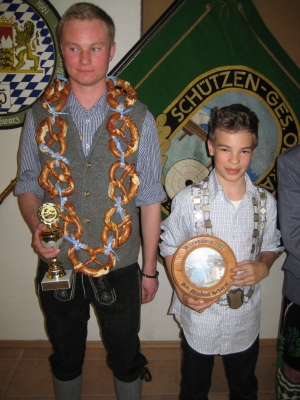 Foto Conrad Florian (Vize-Jugendkönig), Scharpf Michael (Jugendkönig)