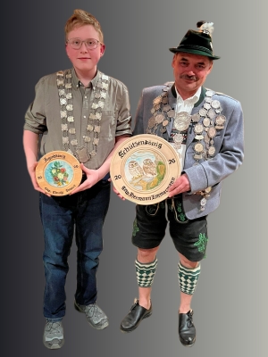 Foto Jugendk&ouml;nig Timothy Power und Sch&uuml;tzenk&ouml;nig Hermann Zimmermann