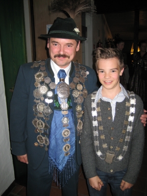 Foto Schützenkönig Zimmermann Hermann und Jugendschützenkönig Scharpf Michael