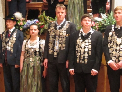Foto auf dem Gauschützenball in Oberammergau
