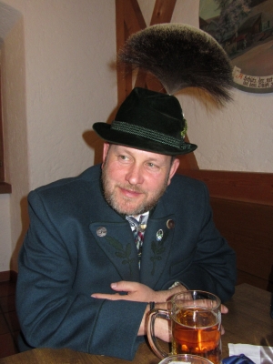 Foto auf dem Gauschützenball Schützenmeister Hans Steinbrecher