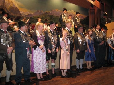 Foto auf dem Gauschützenball in Krün