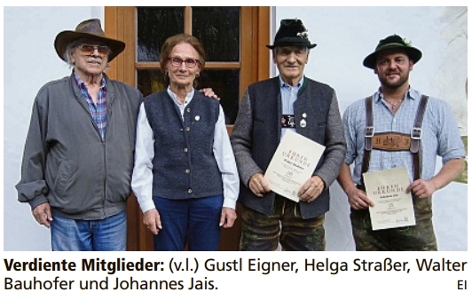 Foto Ehrung bei Generalversammlung