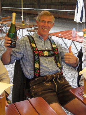 Foto mit den Siegern des Kegelturniers