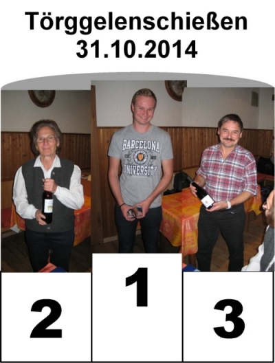 Foto mit dem Sieger der Jubiläumsscheibe