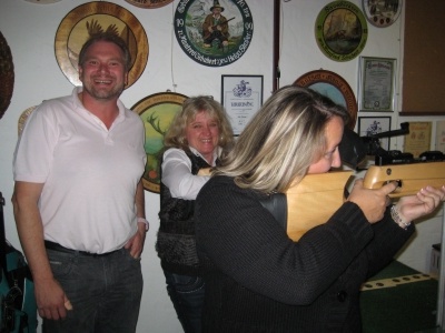 Foto der Gastschützen in Aktion