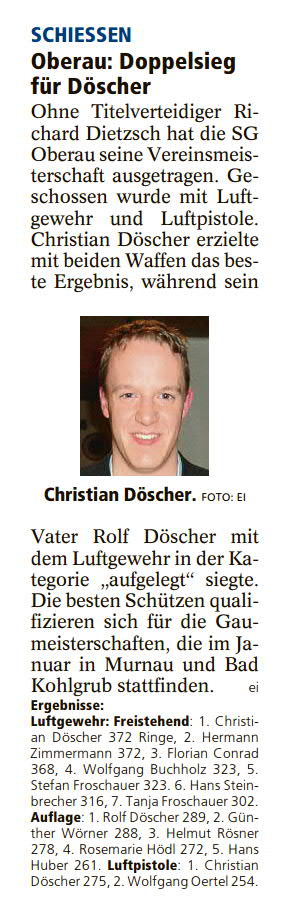 Artikel im Garmisch-Partenkirchner Tagblatt