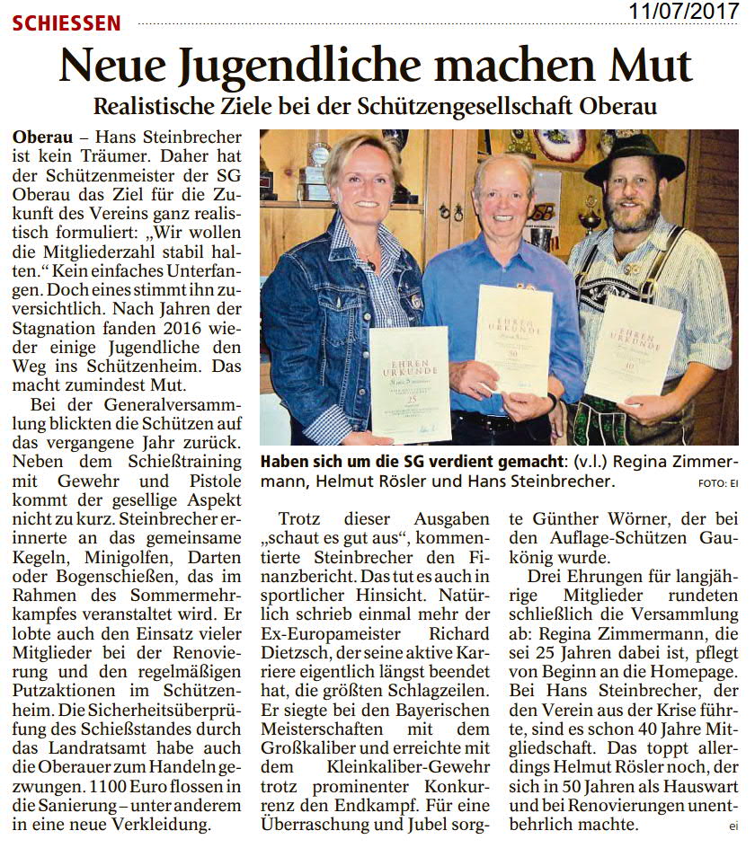 Artikel im Garmisch-Partenkirchner Tagblatt