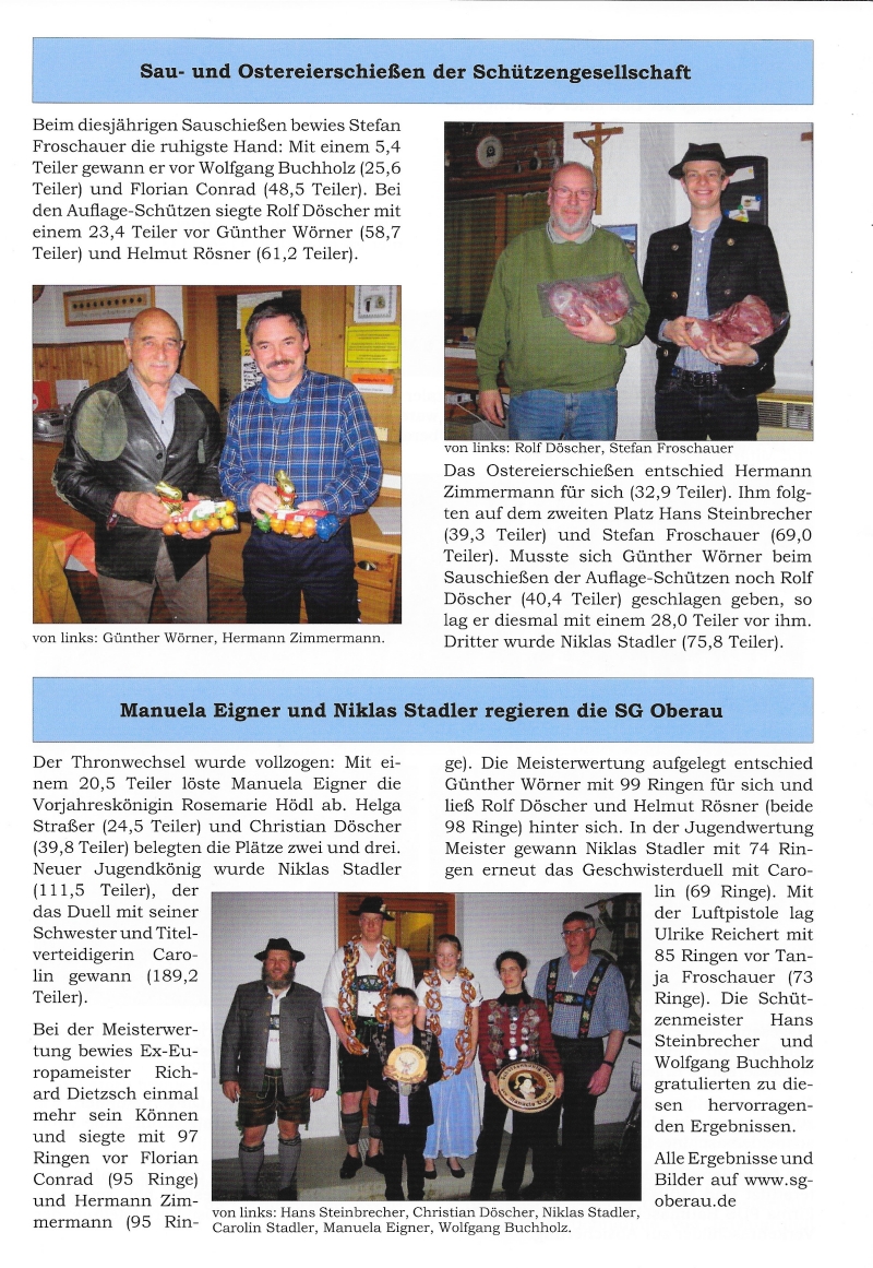 Oberauer Gemeindeblatt: Artikel