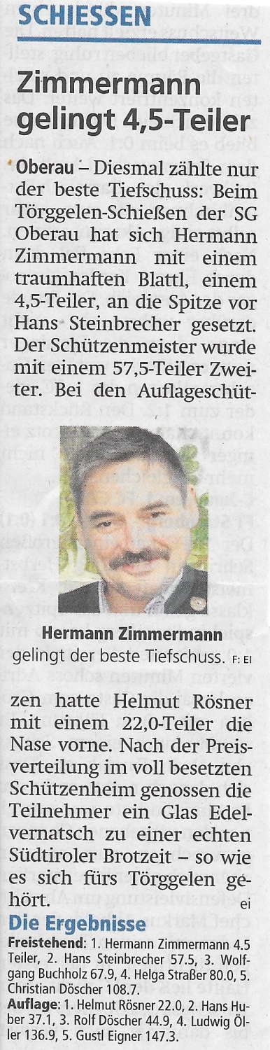 Artikel im Garmisch-Partenkirchner Tagblatt