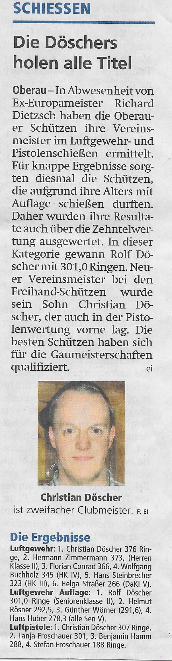 Artikel im Garmisch-Partenkirchner Tagblatt