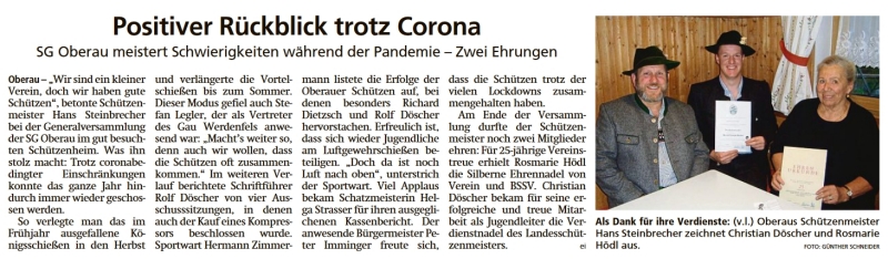 Artikel im Garmisch-Partenkirchner Tagblatt