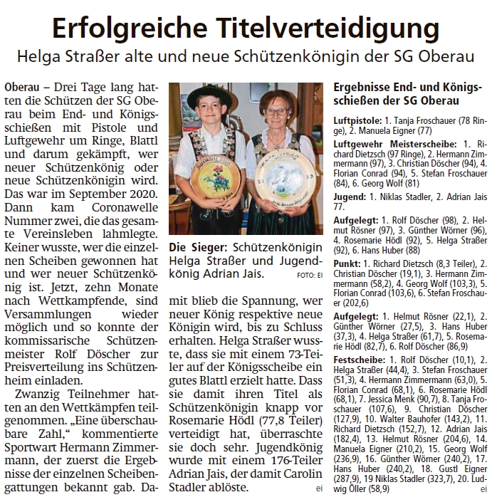 Artikel im Garmisch-Partenkirchner Tagblatt