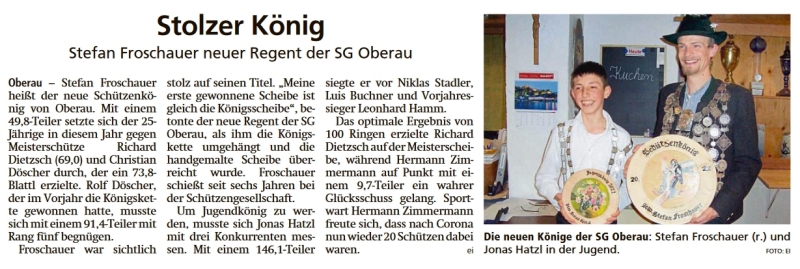 Artikel im Garmisch-Partenkirchner Tagblatt